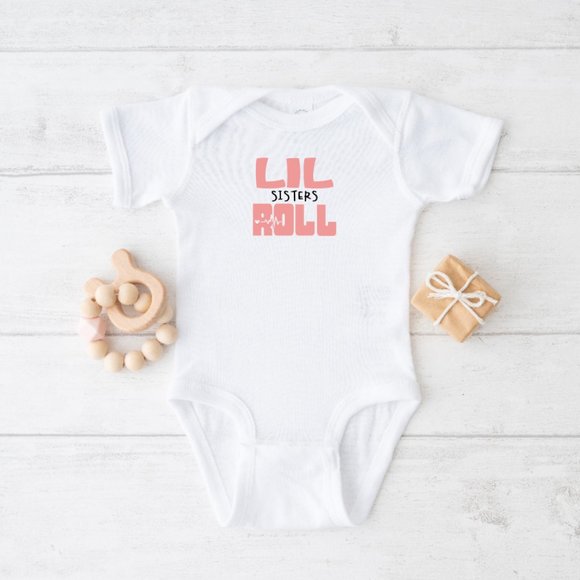Personalized Lil Sisters Roll Toddler T-shirt - Picture 1 of 4